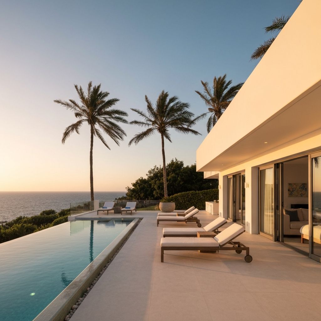 Luxury villa with infinity pool